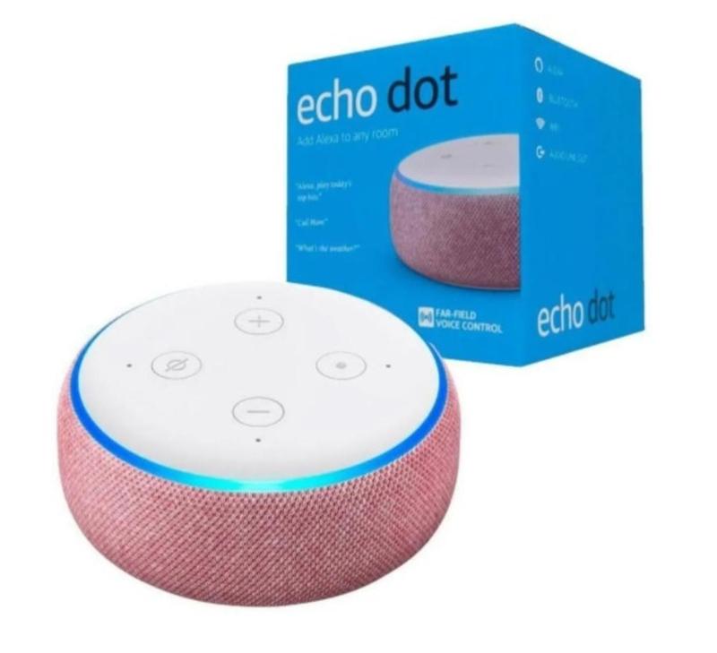 Echo Dot 3 Geração Smart Speaker Com Alexa - Rosa - Smart Speaker